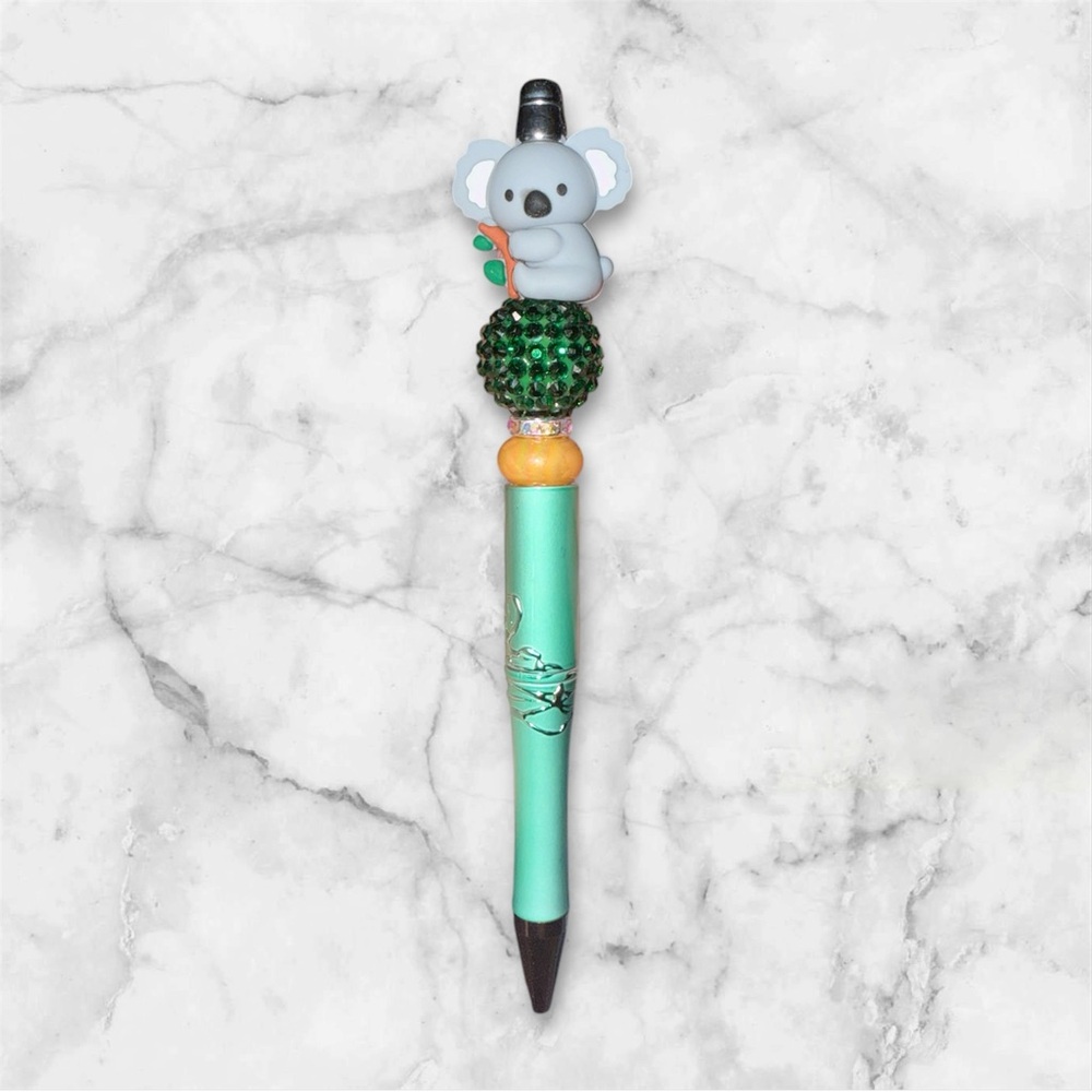 Koala Themed Kids Toy Pen - Green and Gray